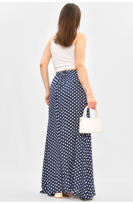 Юбка женская тёмно-синего цвета с принтом 208813L