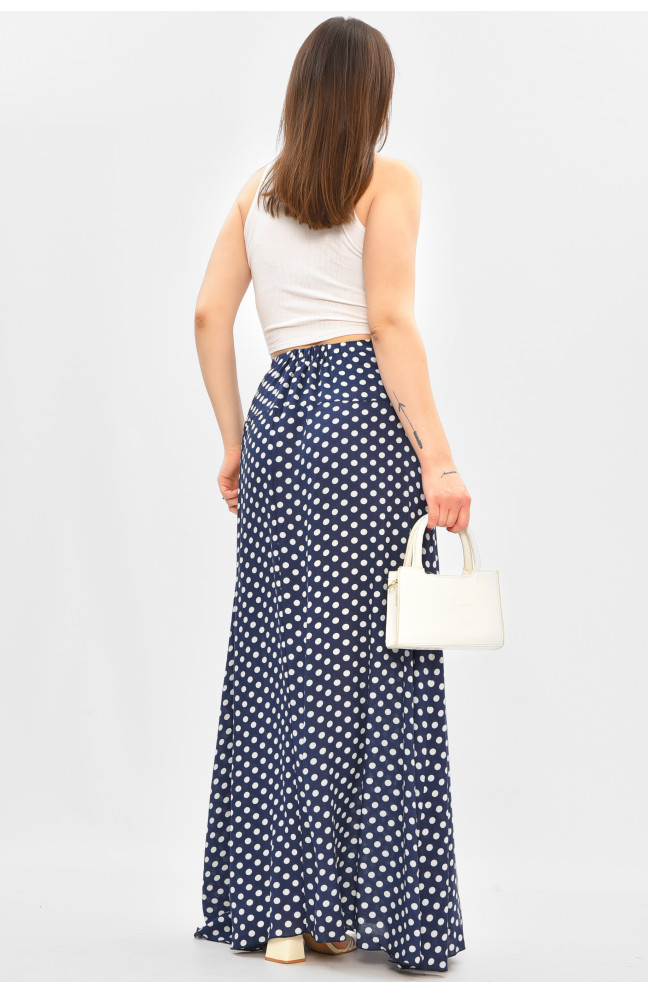 Юбка женская тёмно-синего цвета с принтом 208813L