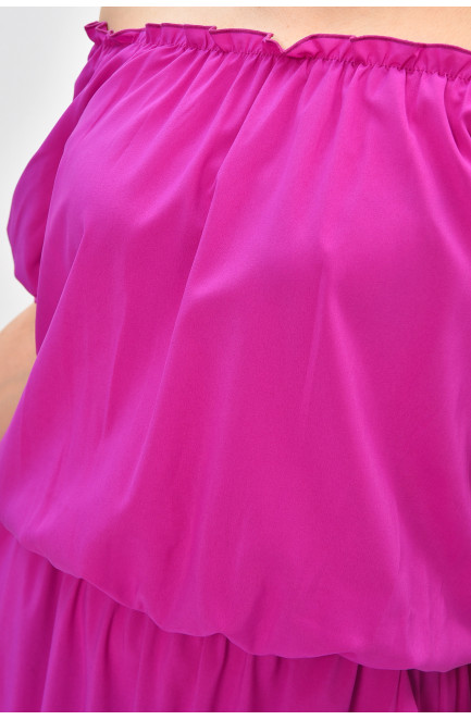 Платье женское полубатальное фиолетового цвета 208824L