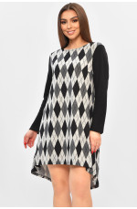 Туника женская черного цвета с принтом 208827L