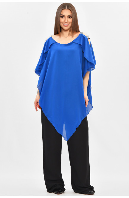 Комбинезон женский полубатальный синего цвета 208842L