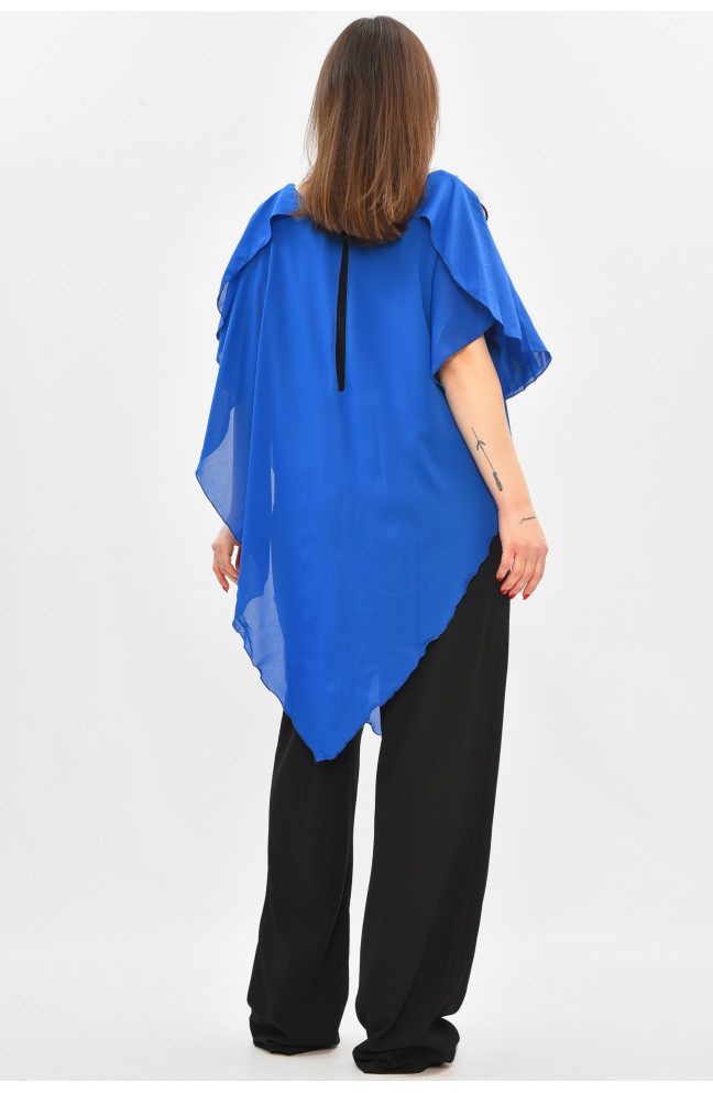 Комбинезон женский полубатальный синего цвета 208842L