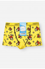 Боксеры детские для мальчика желтого цвета с принтом 208912L