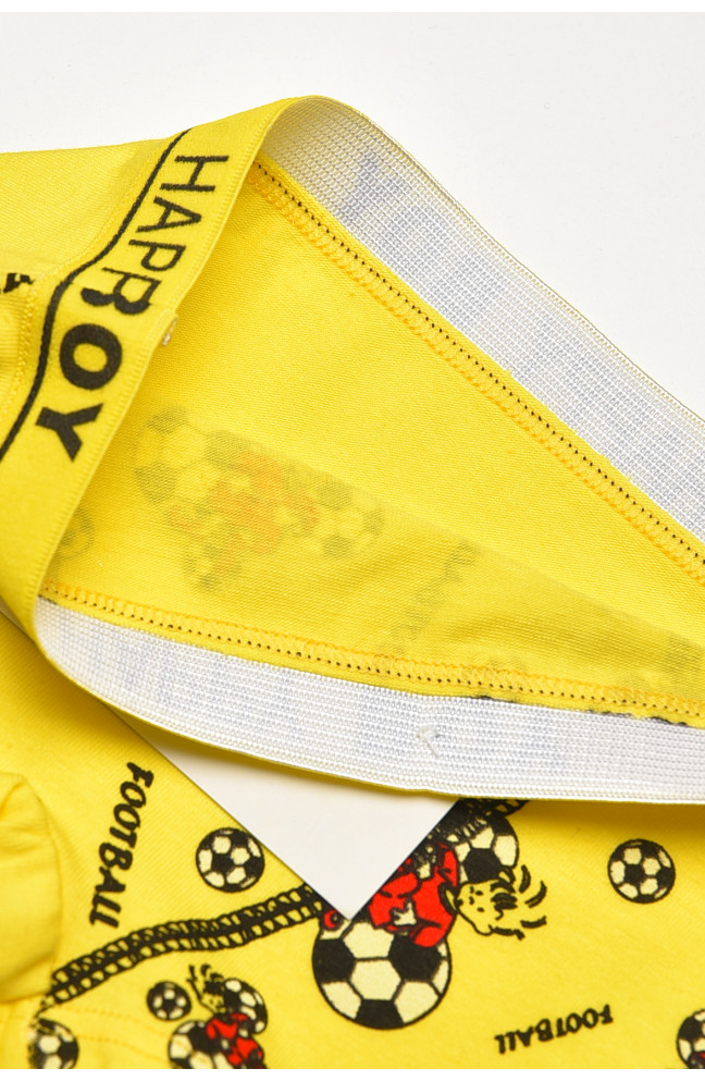 Боксеры детские для мальчика желтого цвета с принтом 208912L