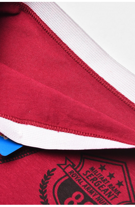 Боксеры детские для мальчика бордового цвета с принтом 208922L