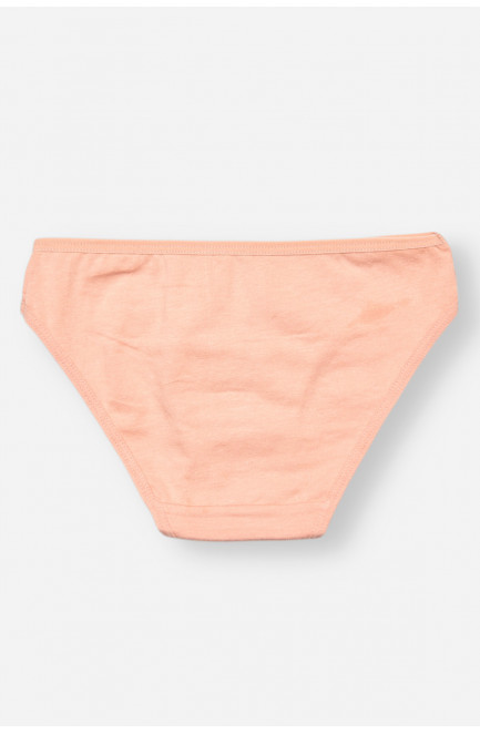 Трусики детские для девочки пудрового цвета с принтом 208949L