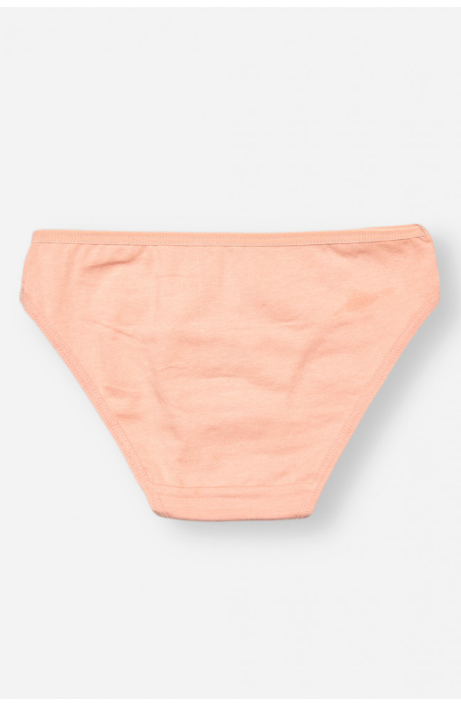 Трусики детские для девочки пудрового цвета с принтом 208949L
