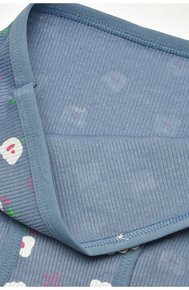 Трусики детские для девочки синего цвета с принтом 208975L