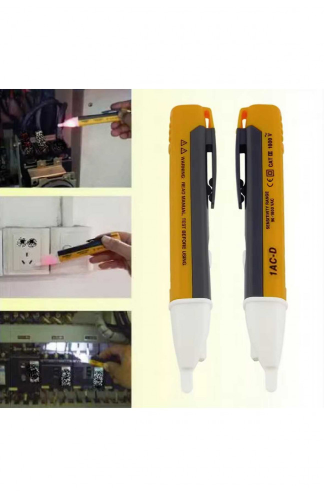 Индикатор напряжения 90-1000В AC - бесконтактный детектор со световой и звуковой индикацией 209213L