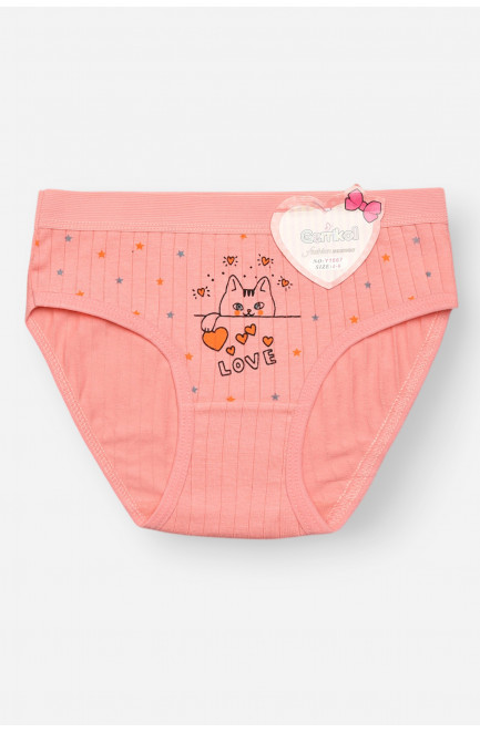 Трусики детские для девочки розового цвета с принтом 209254L