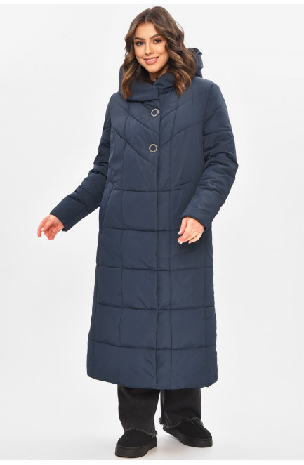 Куртка женская еврозима тёмно-синего цвета 209309L