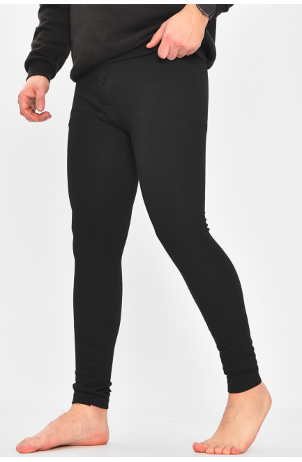 Подштанники мужские утепленные черного цвета 209351L