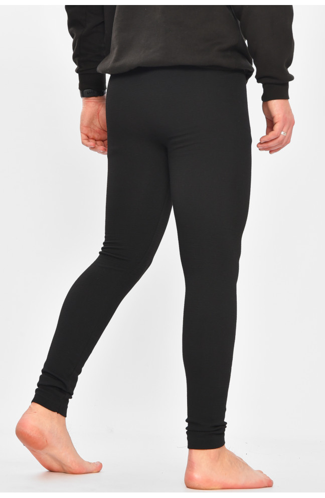 Подштанники мужские утепленные черного цвета 209351L