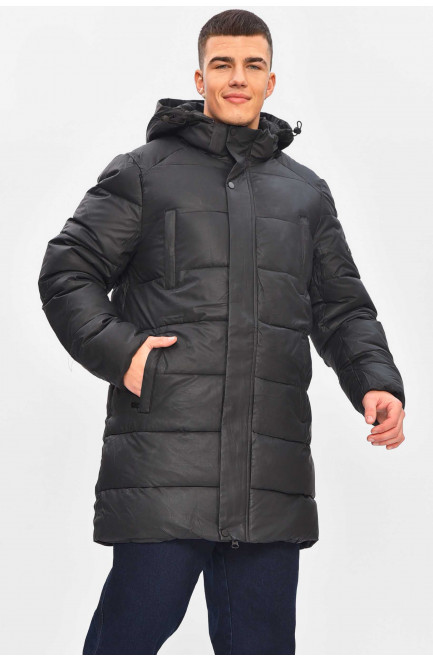 Куртка мужская еврозима чорного цвета 209360L