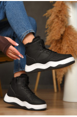 Кроссовки зимние женские черного цвета 209374L