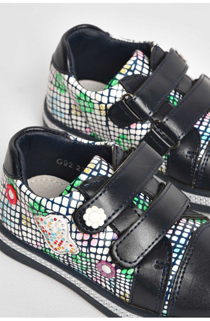 Мокасины детские для девочки черного цвета 209391L