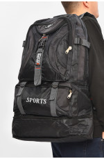 Рюкзак мужской текстильный черного цвета 209396L