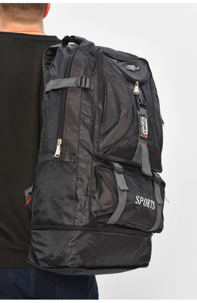 Рюкзак мужской текстильный черного цвета 209396L