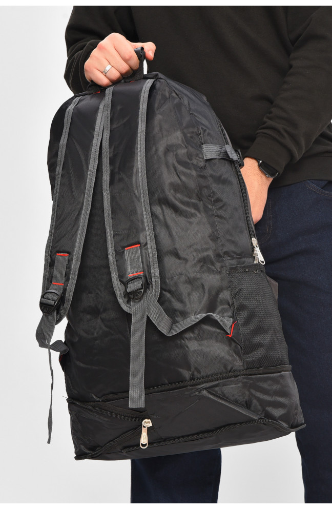 Рюкзак мужской текстильный черного цвета 209396L