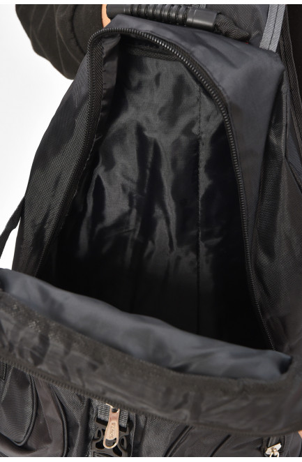 Рюкзак мужской текстильный черного цвета 209396L