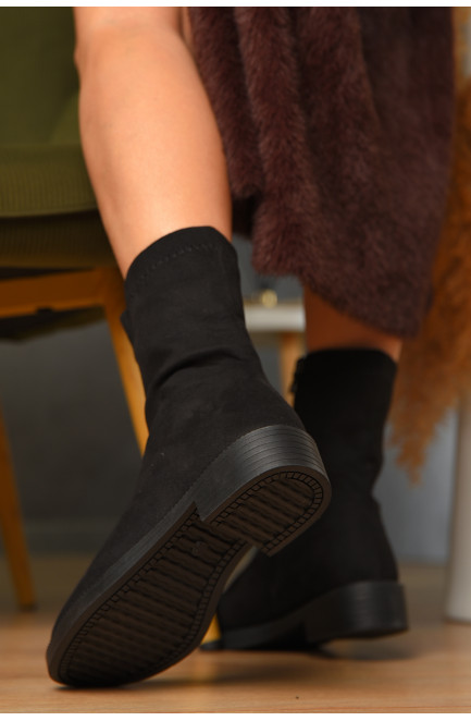 Ботинки женские демисезонные черного цвета 209405L