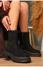 Ботинки женские демисезонные черного цвета 209406L