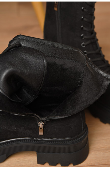 Ботинки женские демисезонные черного цвета 209407L
