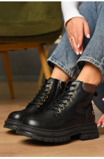 Ботинки женские демисезонные черного цвета 209411L