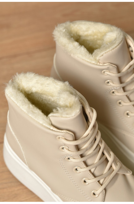 Ботинки женские зимние бежевого цвета 209426L