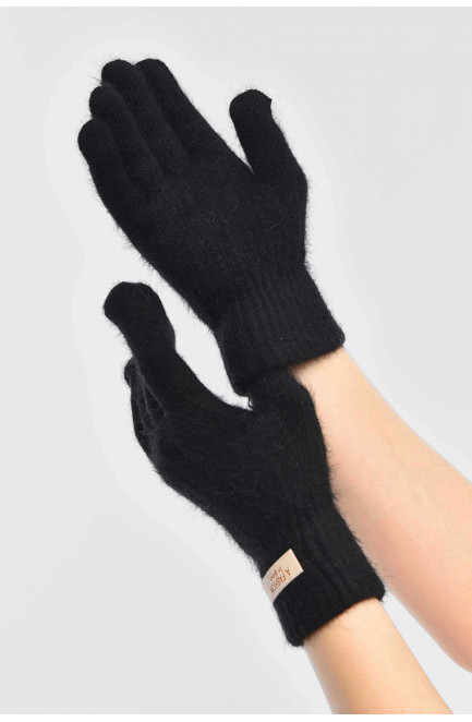 Перчатки женские сенсорные черного цвета 209427L
