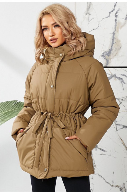Куртка женская демисезонная цвета мокко 209476L