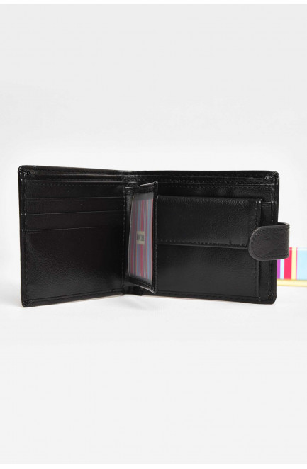 Кошелек мужской из экокожи черного цвета 209510L