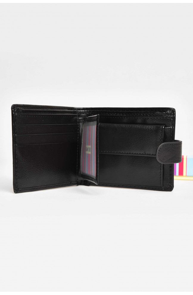 Кошелек мужской из экокожи черного цвета 209510L