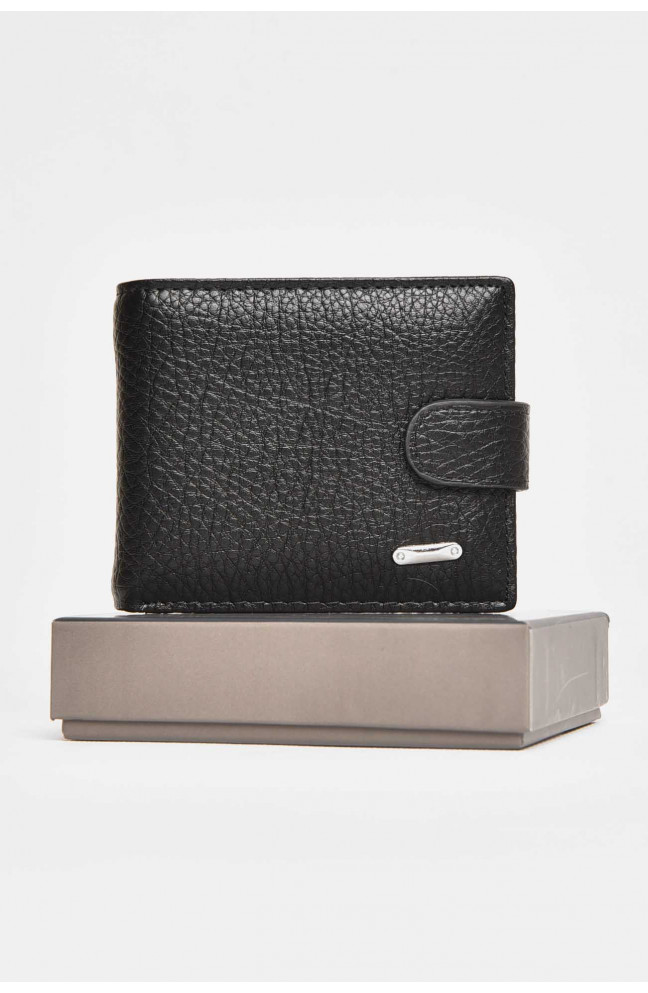 Кошелек мужской из экокожи черного цвета 209513L