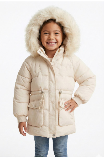 Куртка детская зимняя молочного цвета 209535L