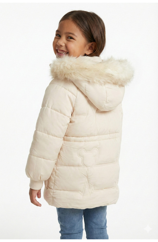 Куртка детская зимняя молочного цвета 209535L