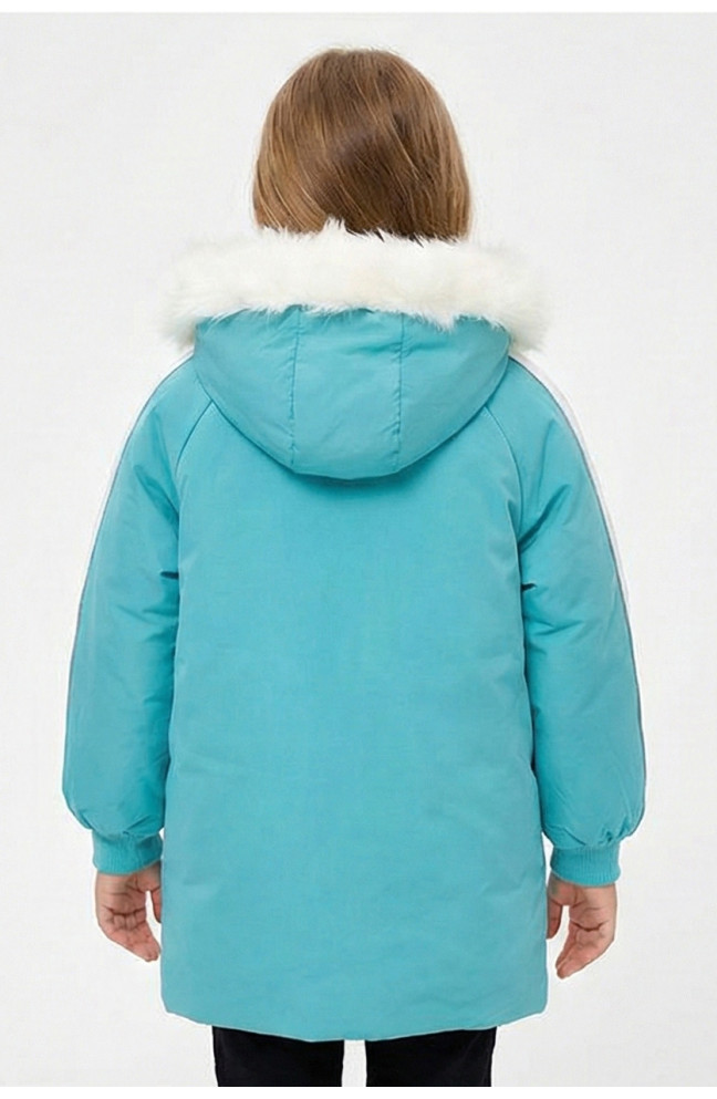Куртка детская зимняя бирюзового цвета 209538L