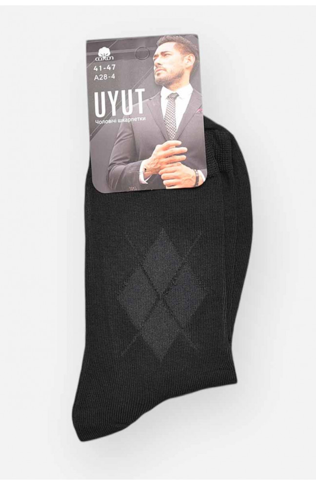 Носки мужские демисезонные черного цвета 209782L