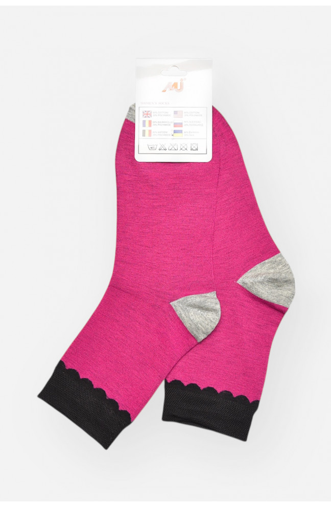 Носки женские медицинские демисезонные фиолетового цвета 209792L