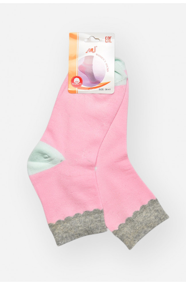 Носки женские медицинские демисезонные розового цвета 209799L