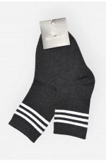 Носки женские демисезонные тёмно-серого цвета 209860L