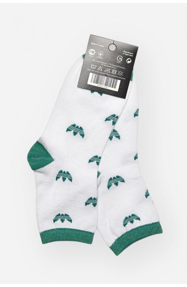 Носки женские демисезонные белого цвета 209869L