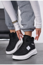 Кроссовки зимние женские черного цвета 209947L