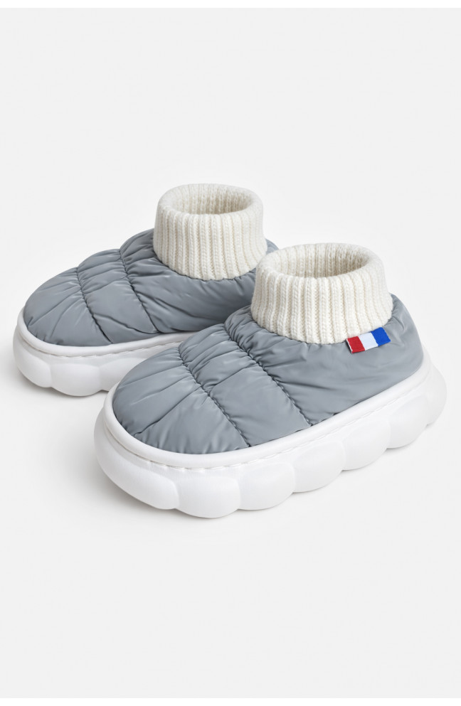 Тапочки домашние детские серого цвета 209953L