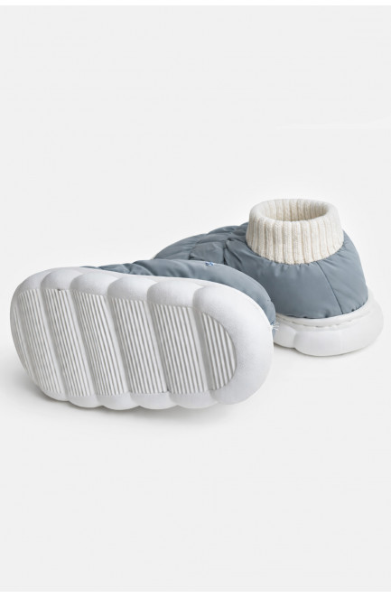 Тапочки домашние детские серого цвета 209953L