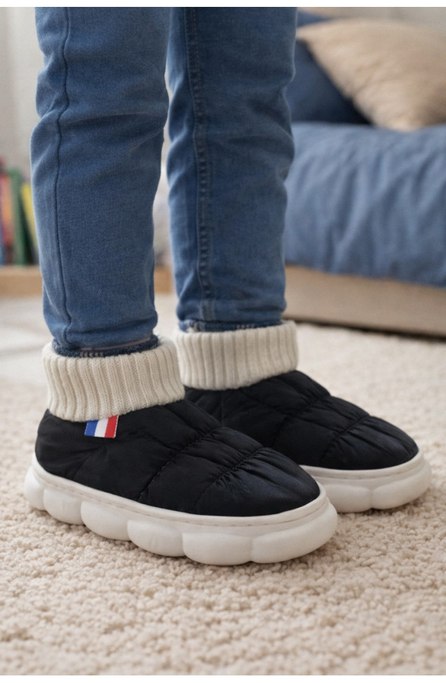 Тапочки домашние детские черного цвета 209960L