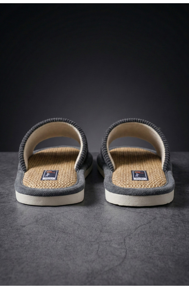 Тапочки комнатные мужские серого цвета 209982L