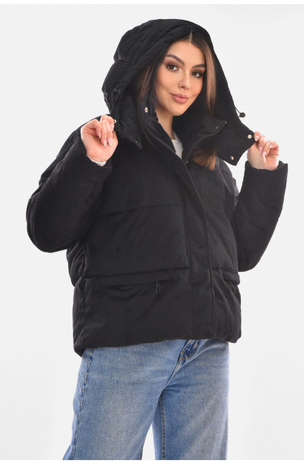 Куртка женская демисезонная черного цвета 210097L