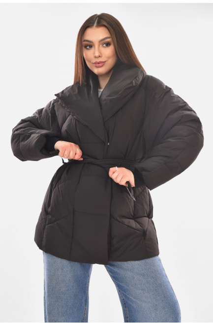Куртка женская демисезонная черного цвета 210103L