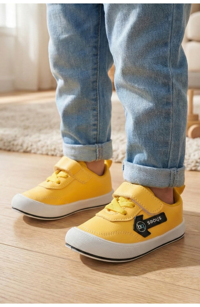 Кеды детские желтого цвета 210113L